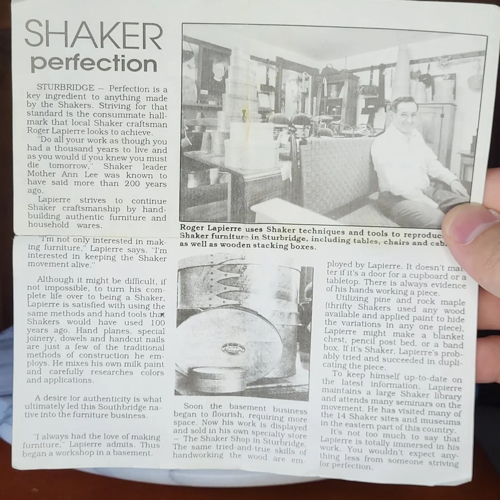 Shaker Sewing Box